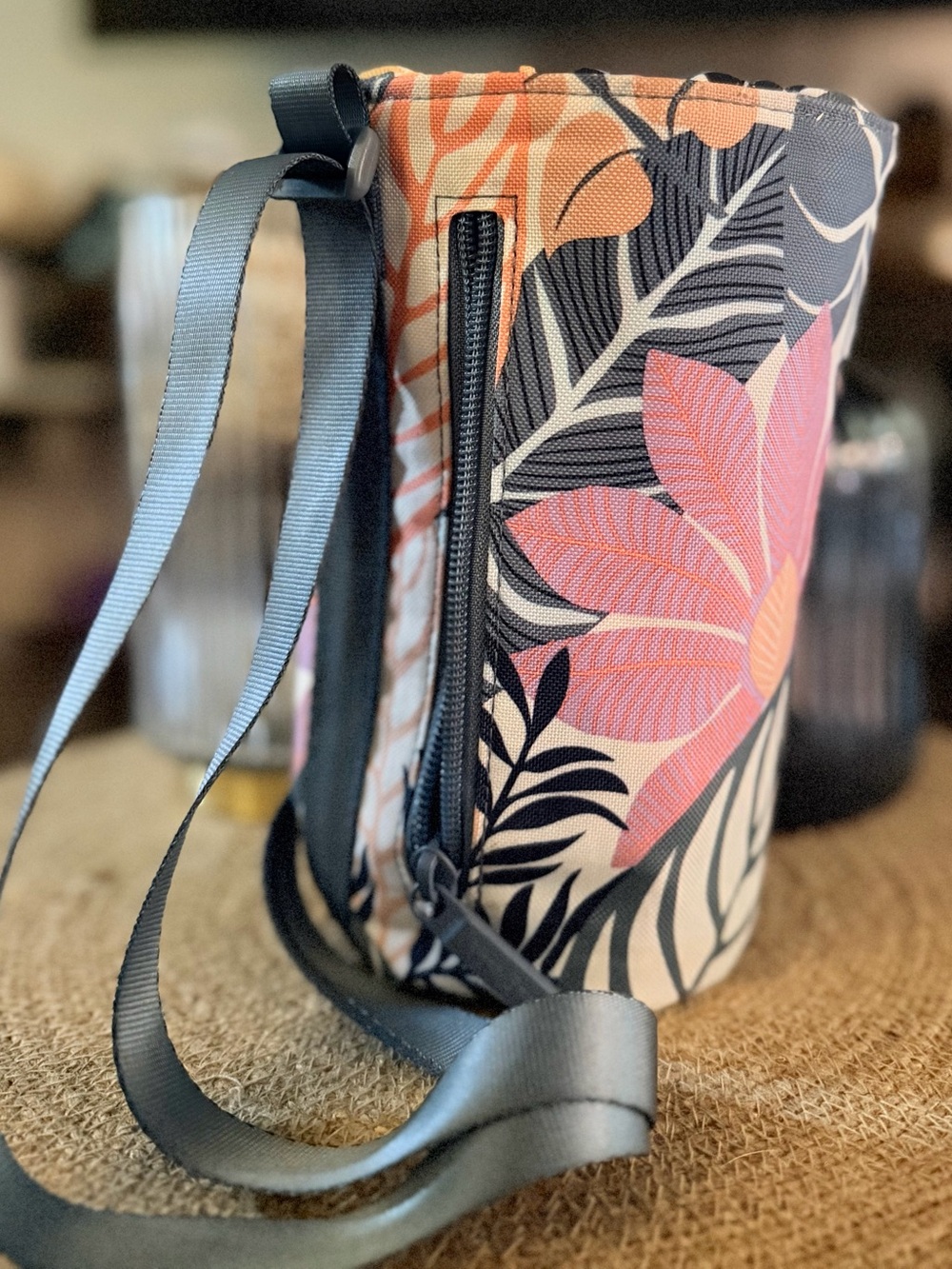 Vera Bradley Pink Orange Floral Crossbody Bag